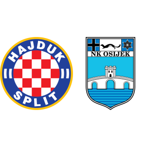 NK Osijek vs Hajduk Split: Head to Head statistics match - 2/3