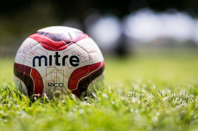 Football on field