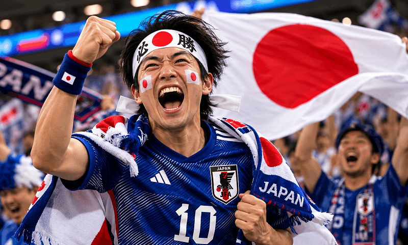 Japan World Cup Soccer Celebration